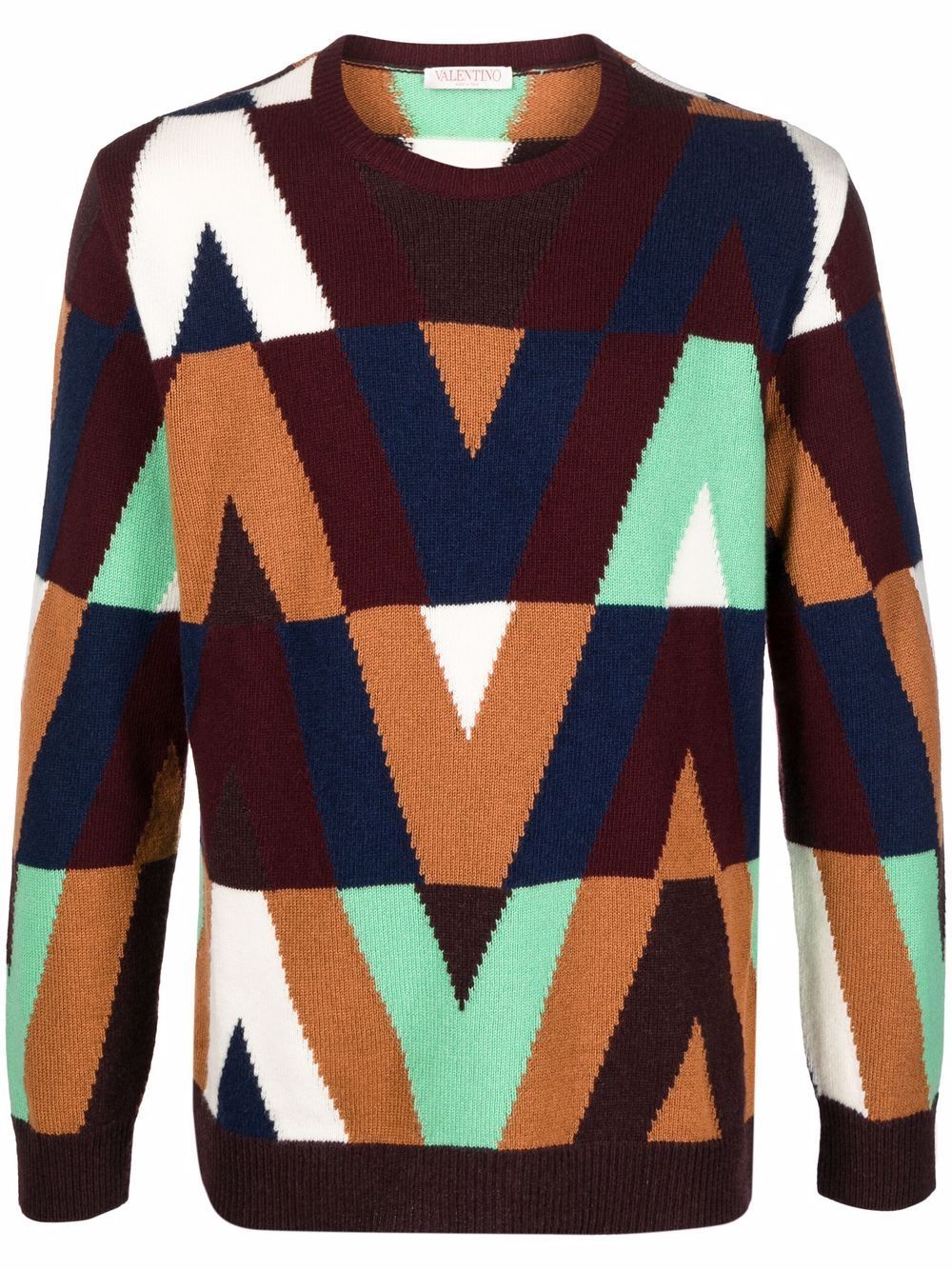 VALENTINO Multicolor Knit Sweater for Men - SS22 Collection