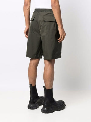 VALENTINO Olive Green Bermuda Shorts for Men - SS22 Collection