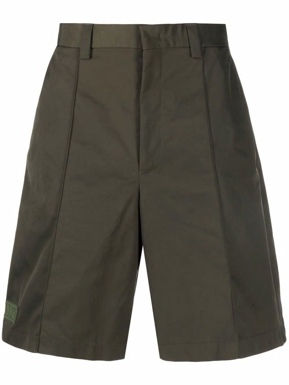 VALENTINO Olive Green Bermuda Shorts for Men - SS22 Collection