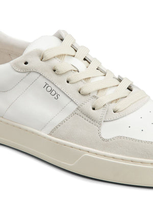 TOD'S Contemporary Panelled Suede Sneakers