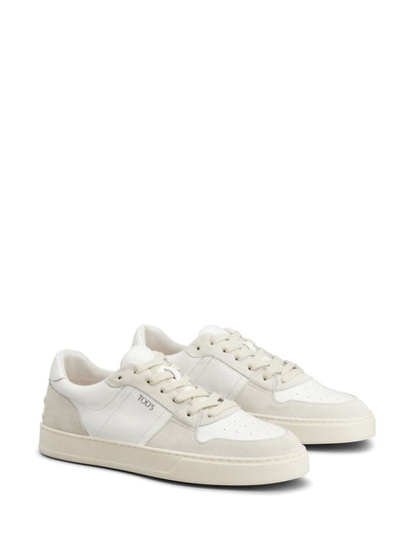 TOD'S Elegant Two-Tone Leather Sneakers