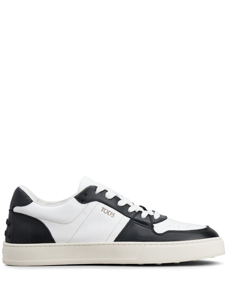 TOD'S Men's Two-Tone Leather Panel Sneakers