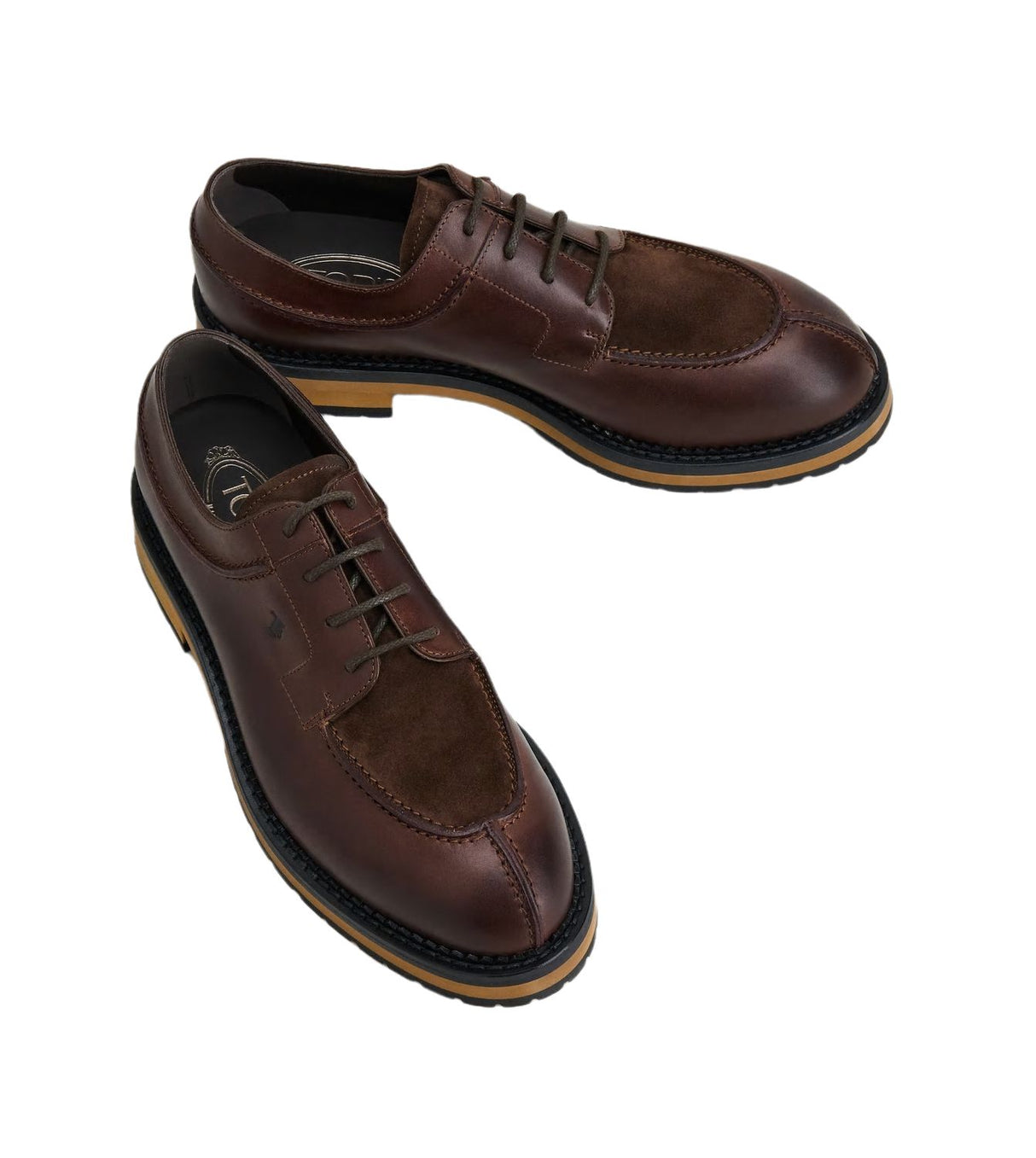 TOD'S Refined Leather Lace Up Shoes for Men