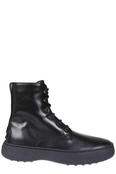 Men's Black Calf Leather Winter Boots