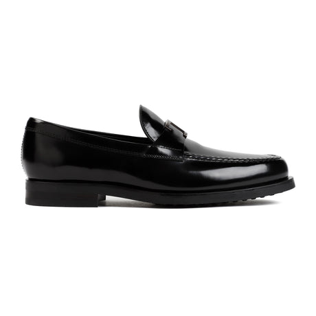 TOD'S Classic Black Leather Men's Loafers - SS24 Collection