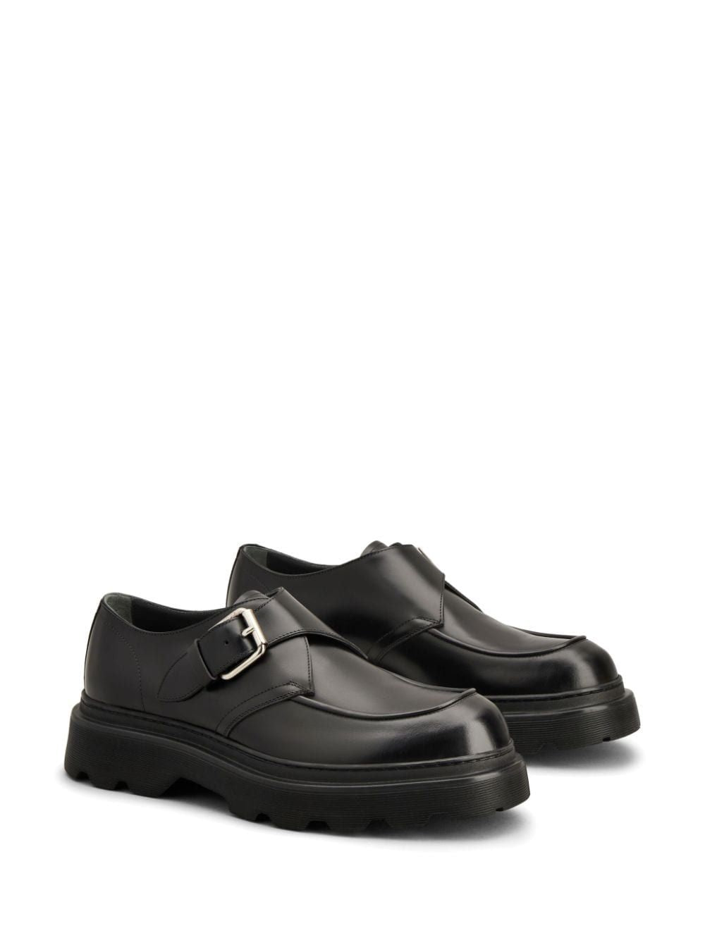 TOD'S Sleek Monk Strap Leather Moccasins