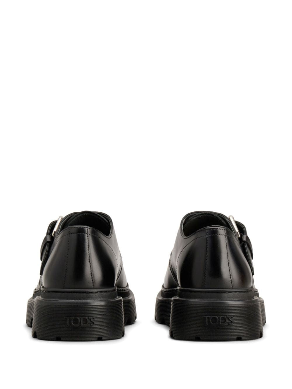 TOD'S Sleek Monk Strap Leather Moccasins