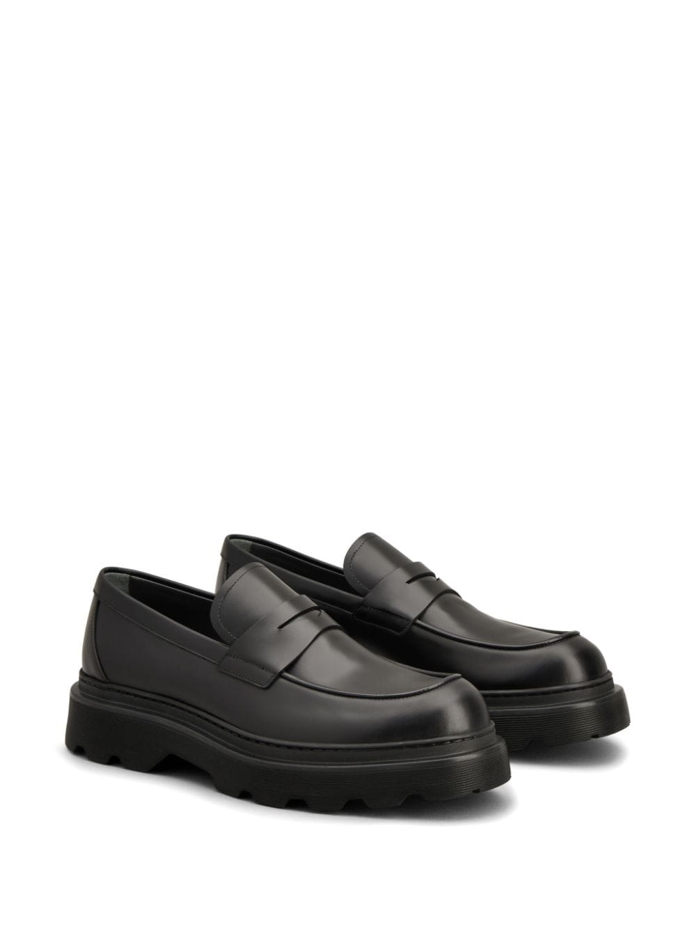 TOD'S Elegant Black Leather Loafers for Men