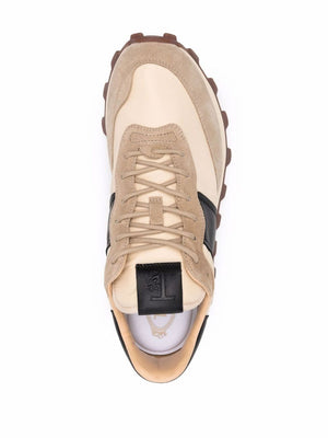 TOD'S Men's Nylon and Suede Leather 1T Sneakers in Mixed Colours