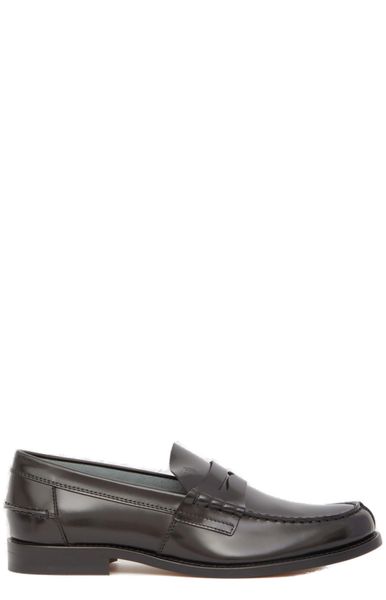 TOD'S Raffia Canvas Penny Loafers for Men