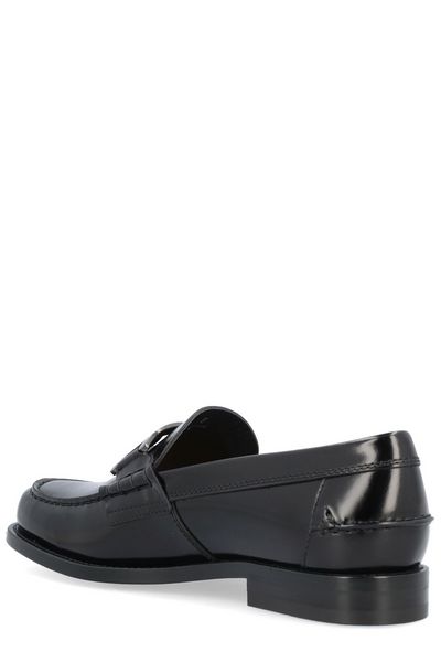 TOD'S Black Suede Loafers for Men from FW23 Collection