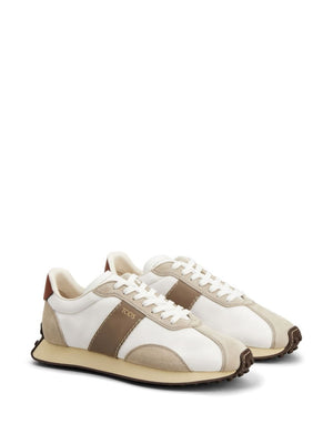 TOD'S Color-Block Canvas Leather Sneaker