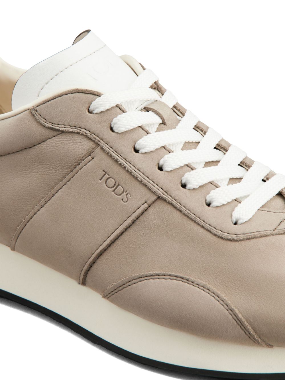 TOD'S Elegant Leather Sneakers in Sesame Beige