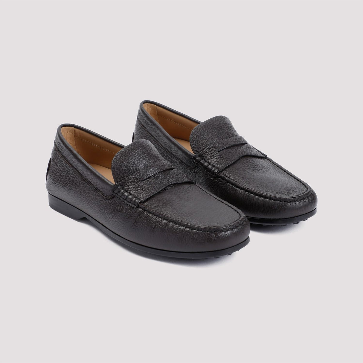 TOD'S Luxury Brown Deer Leather Loafers