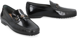 TOD'S Elegant Patent Leather Loafer with Horsebit Detail