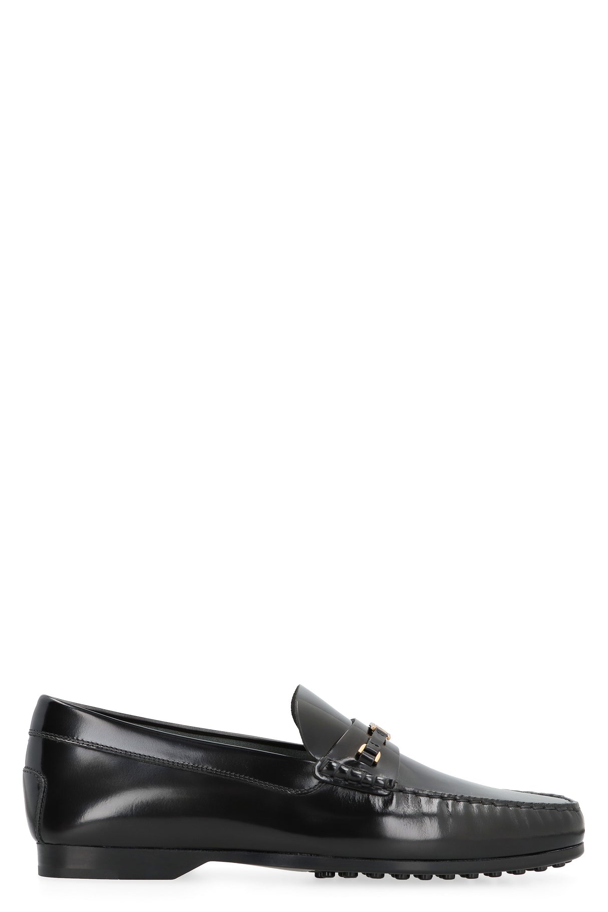 TOD'S Elegant Patent Leather Loafer with Horsebit Detail