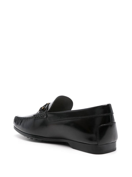 TOD'S Elegant Black Leather Loafers