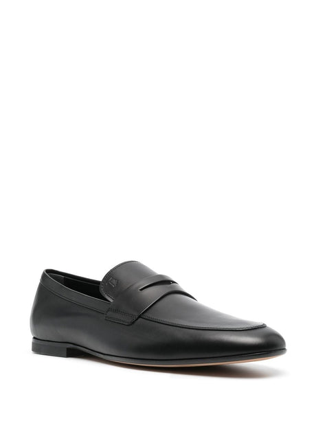 TOD'S Stylish 2024 Black Laced up Shoes for Men