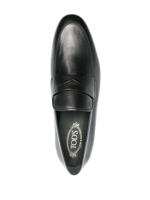 TOD'S Stylish 2024 Black Laced up Shoes for Men