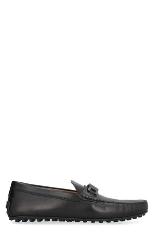 TOD'S Black Leather Loafers for Men - Trendy yet Comfortable Moccasins