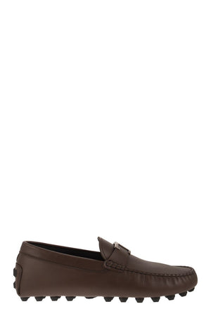 TOD'S Classic Casual Moccasin with Rubber Sole