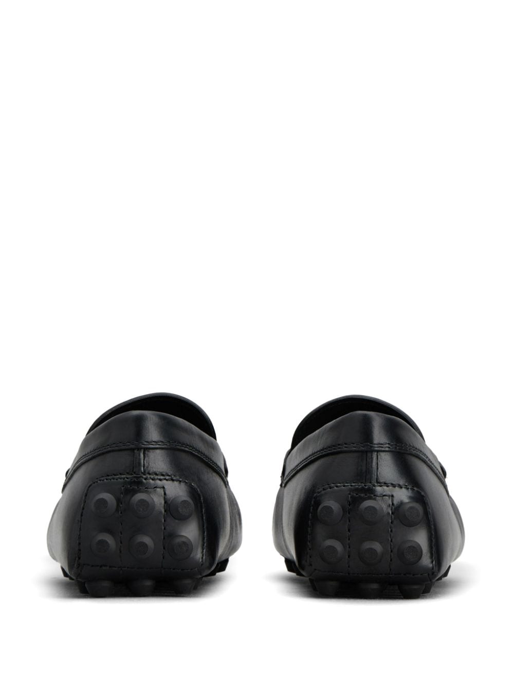 TOD'S Sophisticated Black Leather Men's Moccasins for SS24