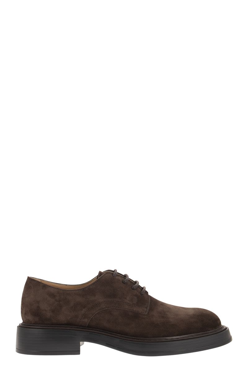 TOD'S 23FW Men's Brown Laced Up Shoes