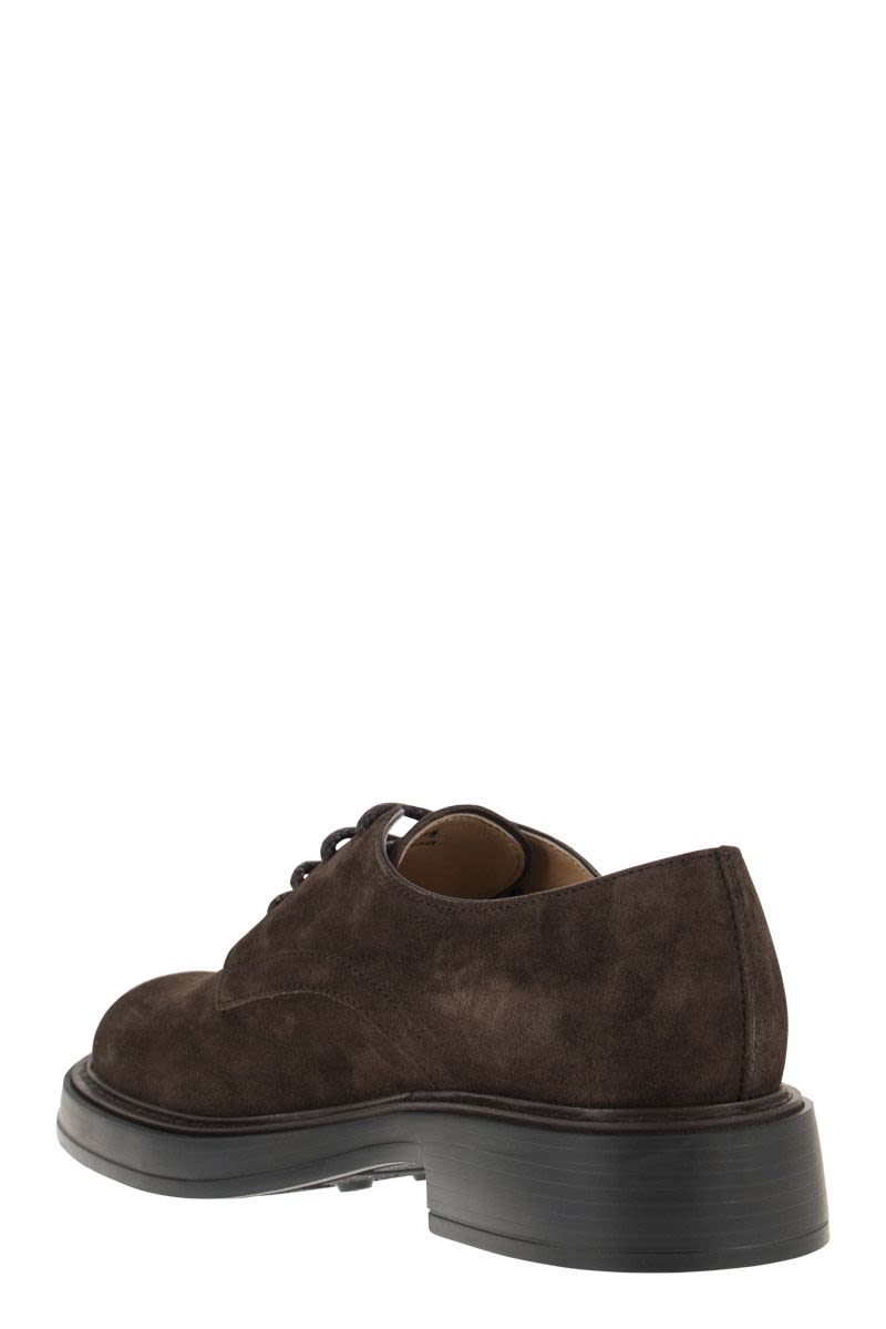 TOD'S 23FW Men's Brown Laced Up Shoes