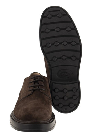 TOD'S 23FW Men's Brown Laced Up Shoes