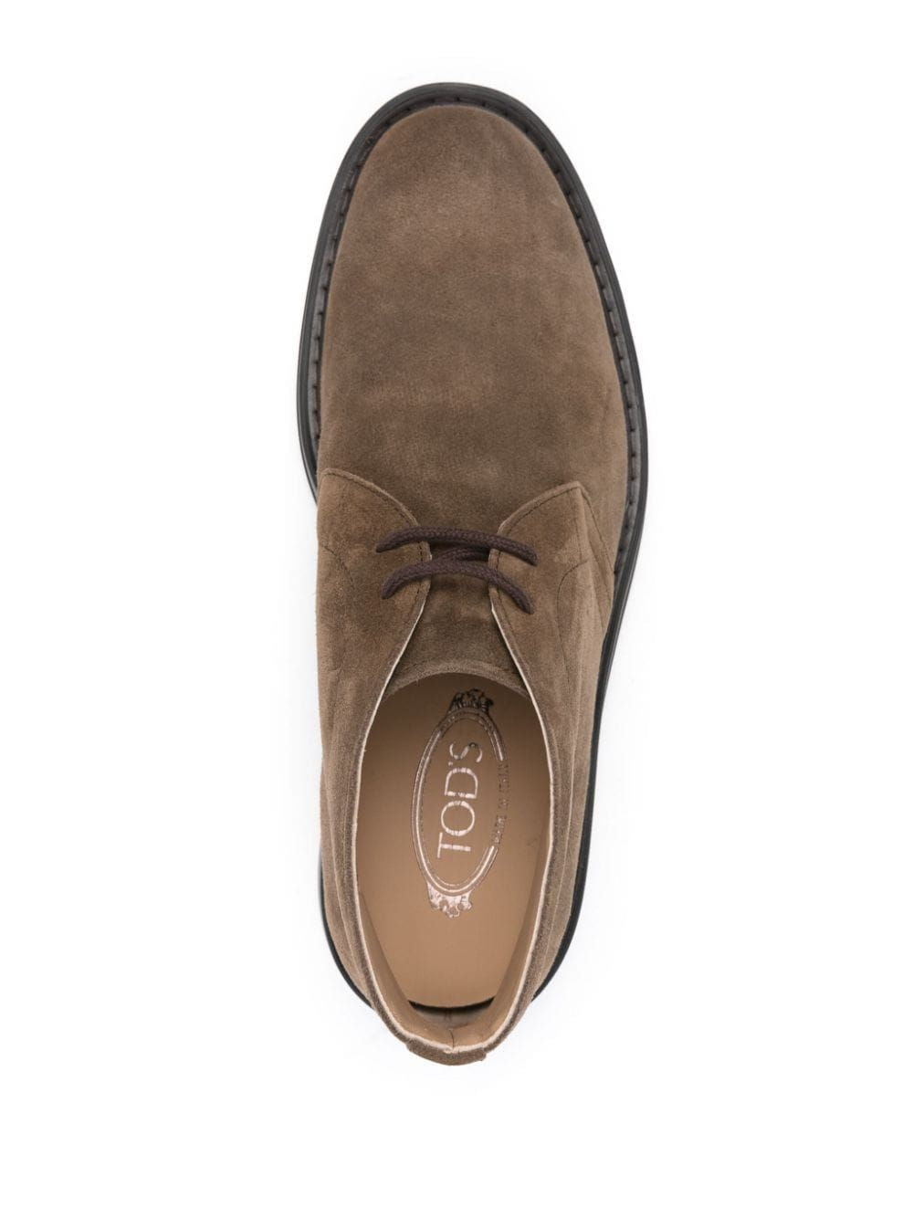 TOD'S Men's Light Desert Boots in Castoro Chiaro