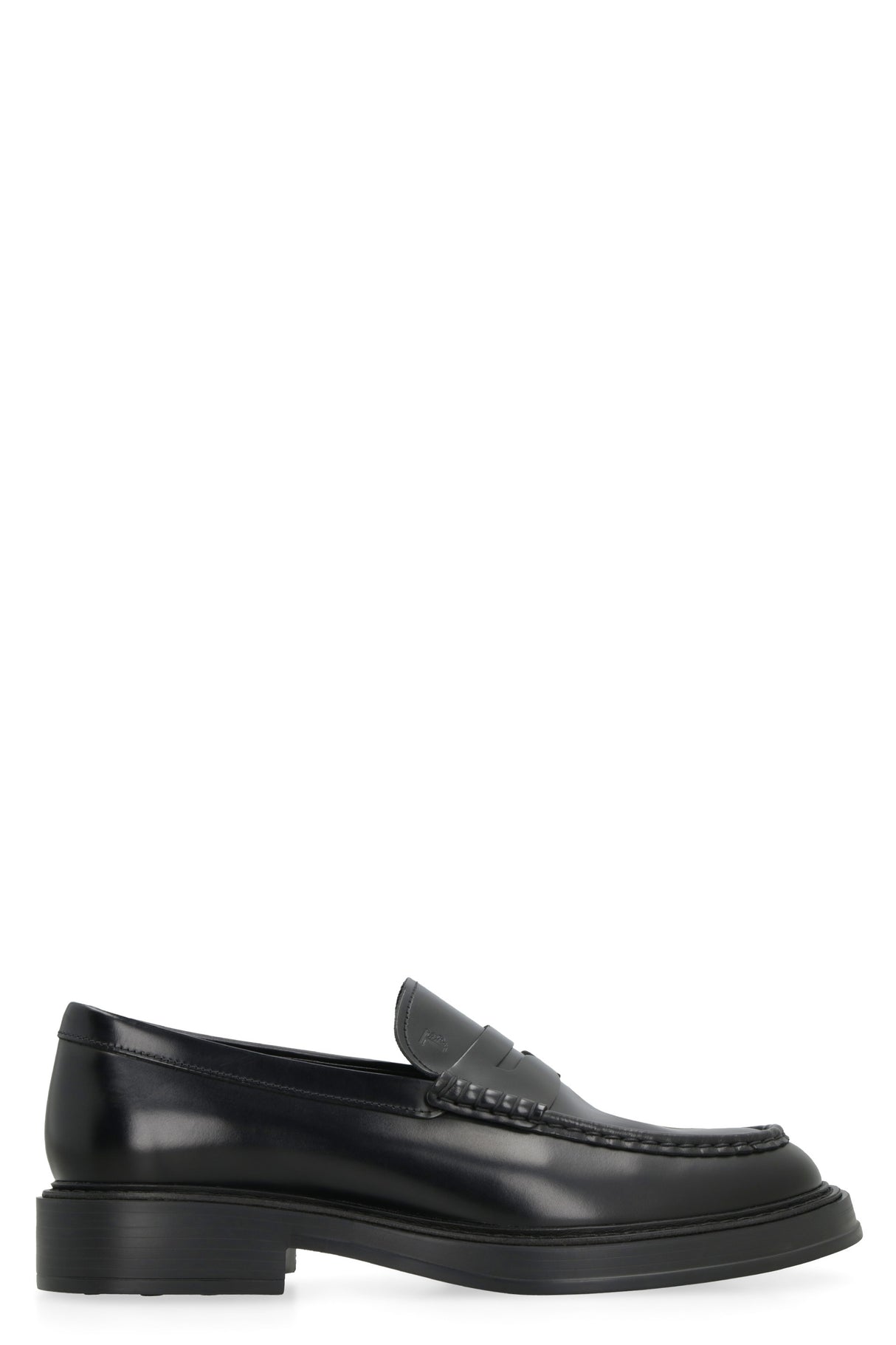 Men's Classic Black Leather Loafers