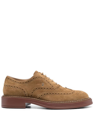 TOD'S Classic Men's Lace-Up Carshoes in Suede