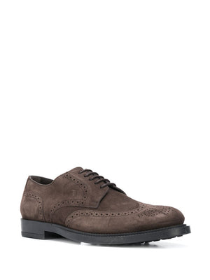 TODS Classic Lace-Up Derby Dress Shoes for Men - Suede Elegance