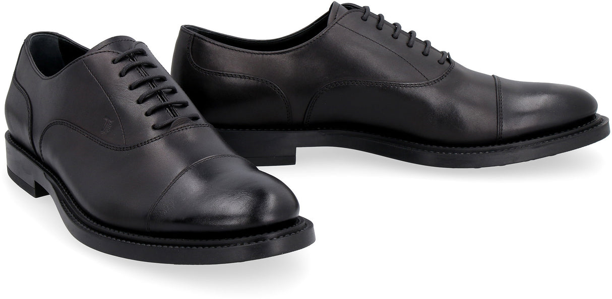 TOD'S LEATHER OXFORD SHOES