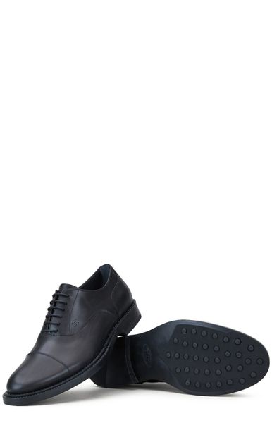 TOD'S Elegant Black Leather Lace-Ups