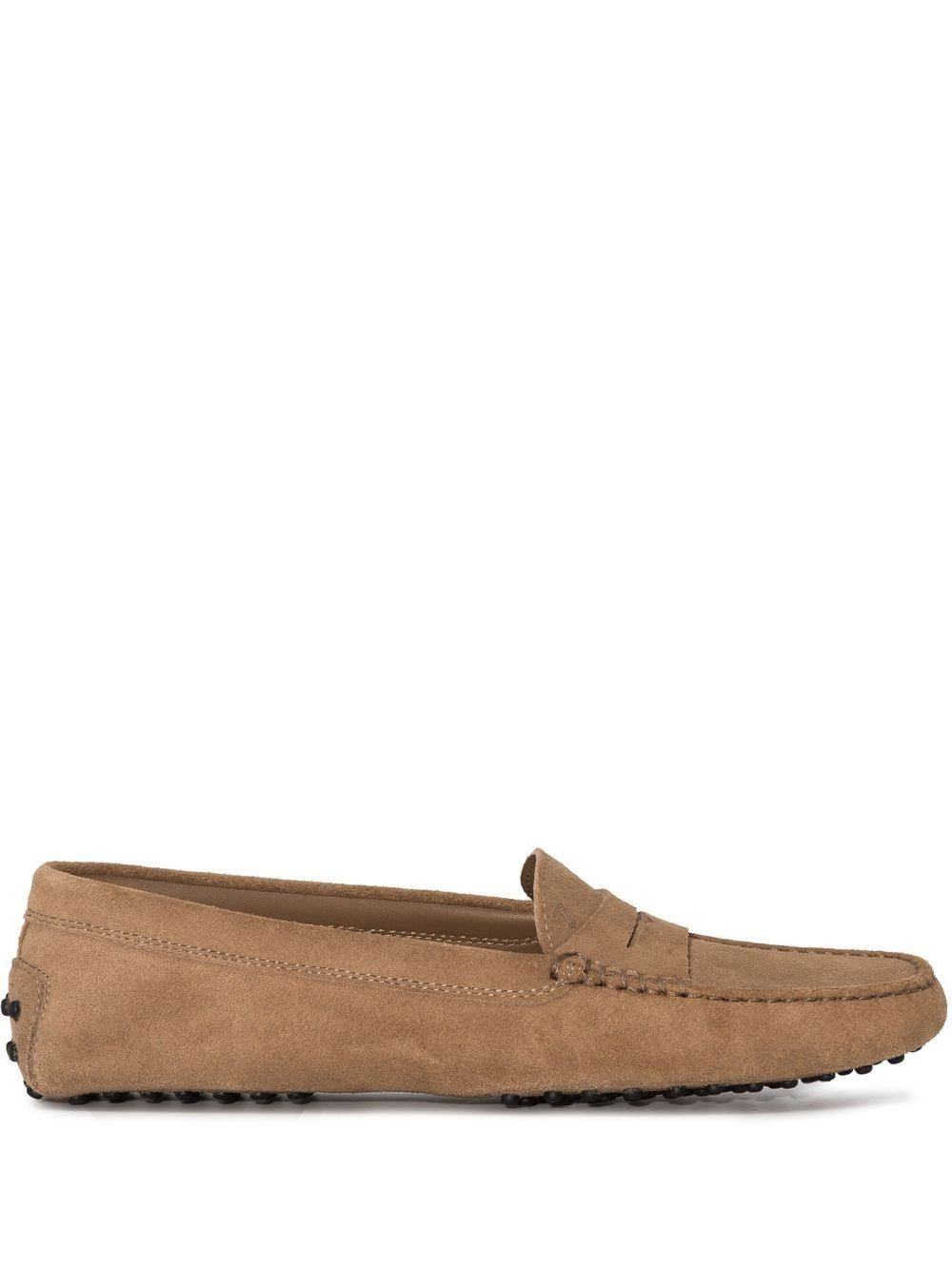 TOD'S Women’s Suede Loafers with Pebble Sole