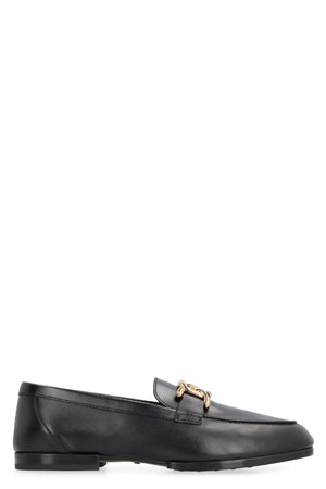 TOD'S Black Leather Loafers for Women - SS24 Collection