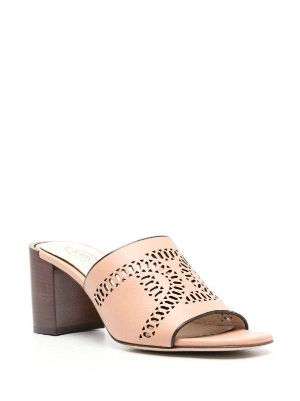 TODS Block Heel Slip-On Sandals for Women