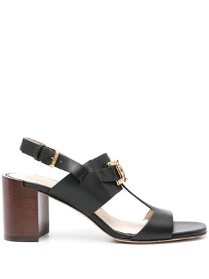 TOD'S Stylish Black Leather Sandals for Women