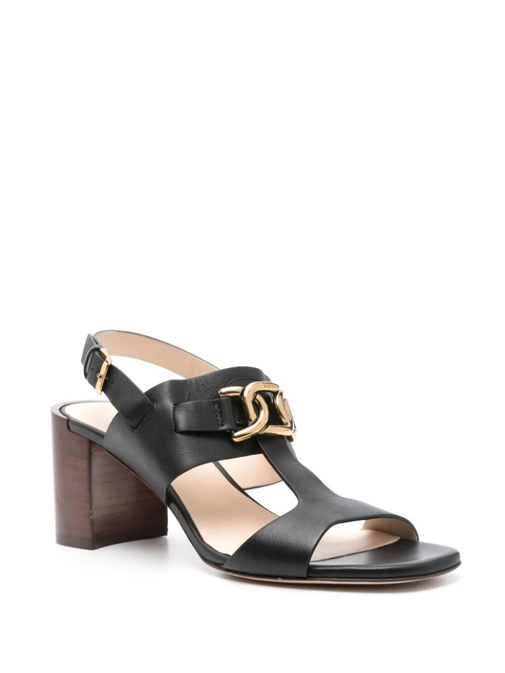TOD'S Stylish Black Leather Sandals for Women