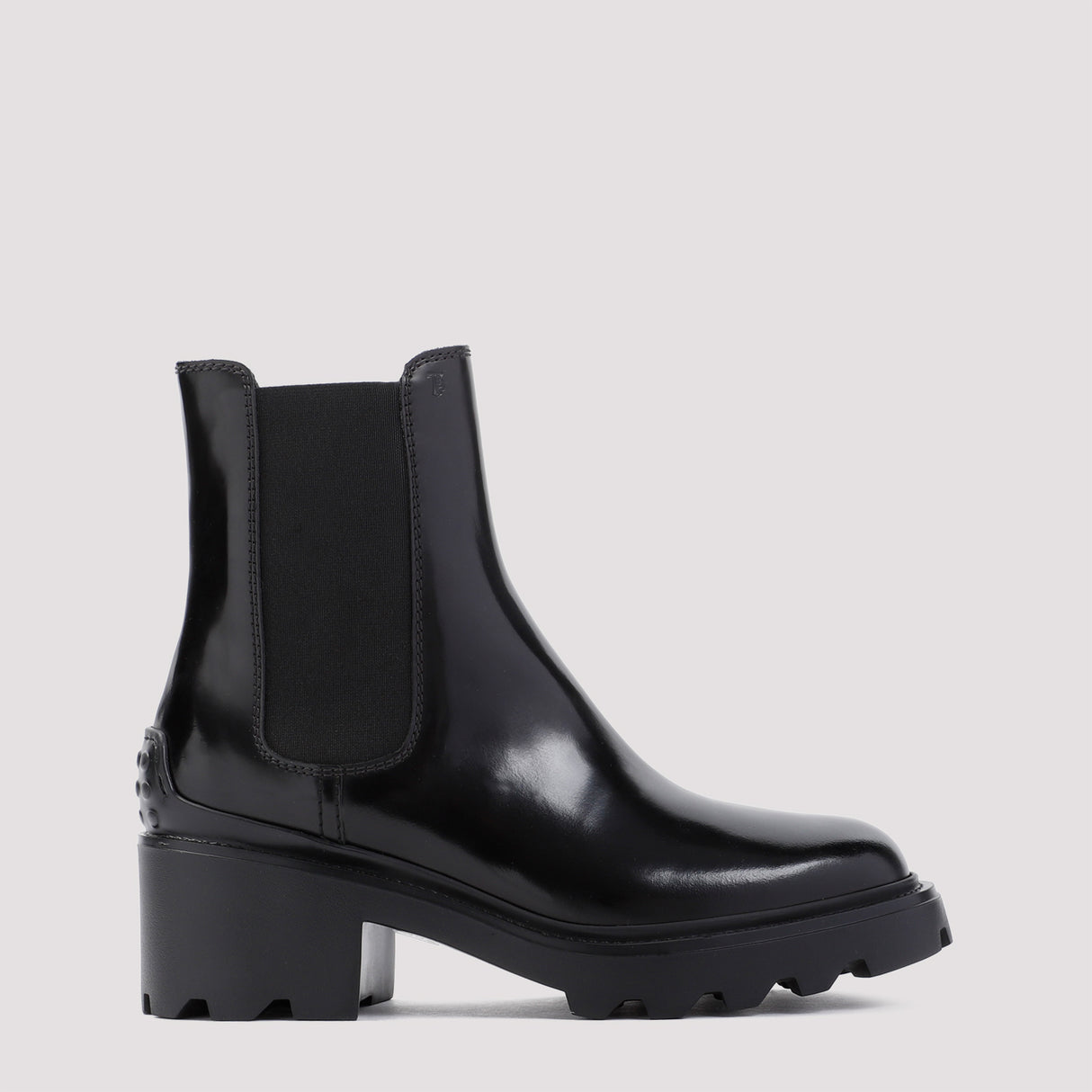 TOD'S Sleek Chelsea Leather Heel Boots