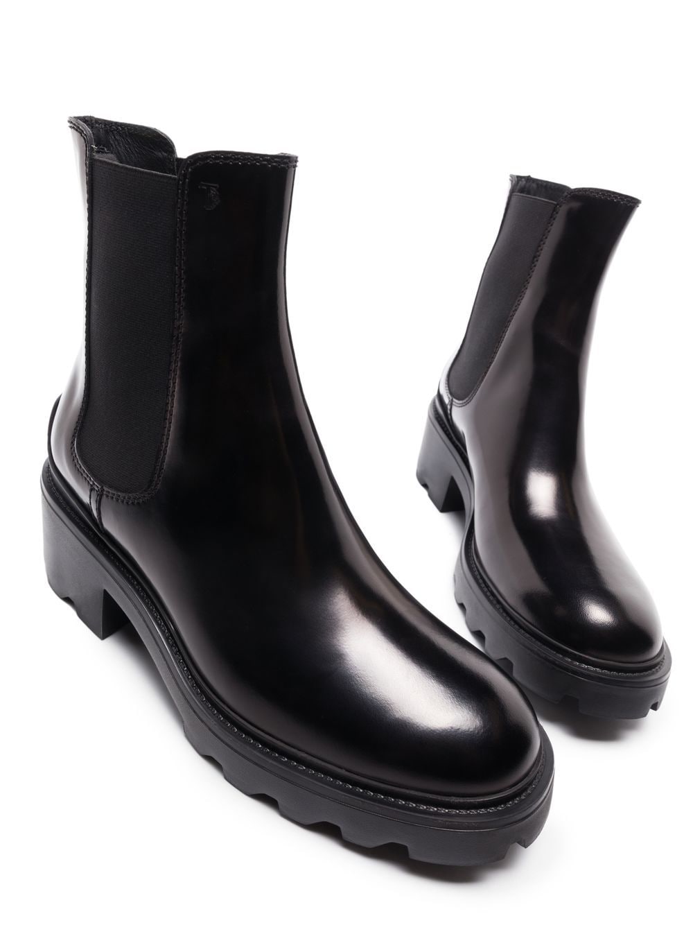 TOD'S LEATHER HEEL BOOTS