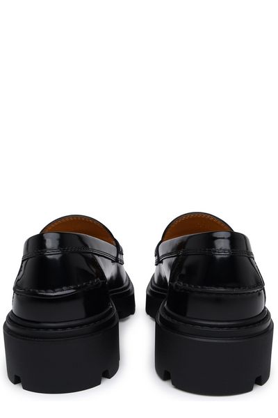 TOD'S Luxurious Leather Logo Loafers for Sophisticated Style