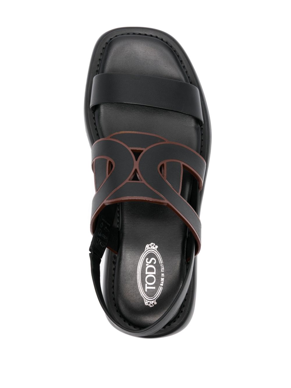 TOD'S Classic Black Chain Sandals for Women - SS24