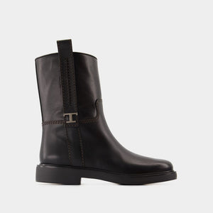 TOD'S Elegant Mini 20L Calfskin Boots