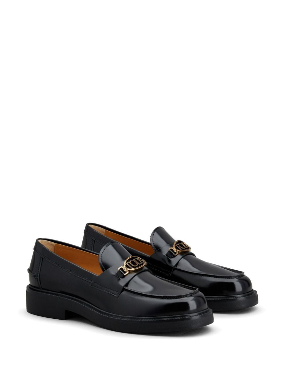 TOD'S Sophisticated Logo Plaque Loafers for Women