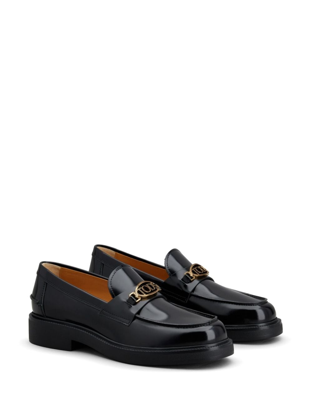 TOD'S Elegant Black Leather Loafers