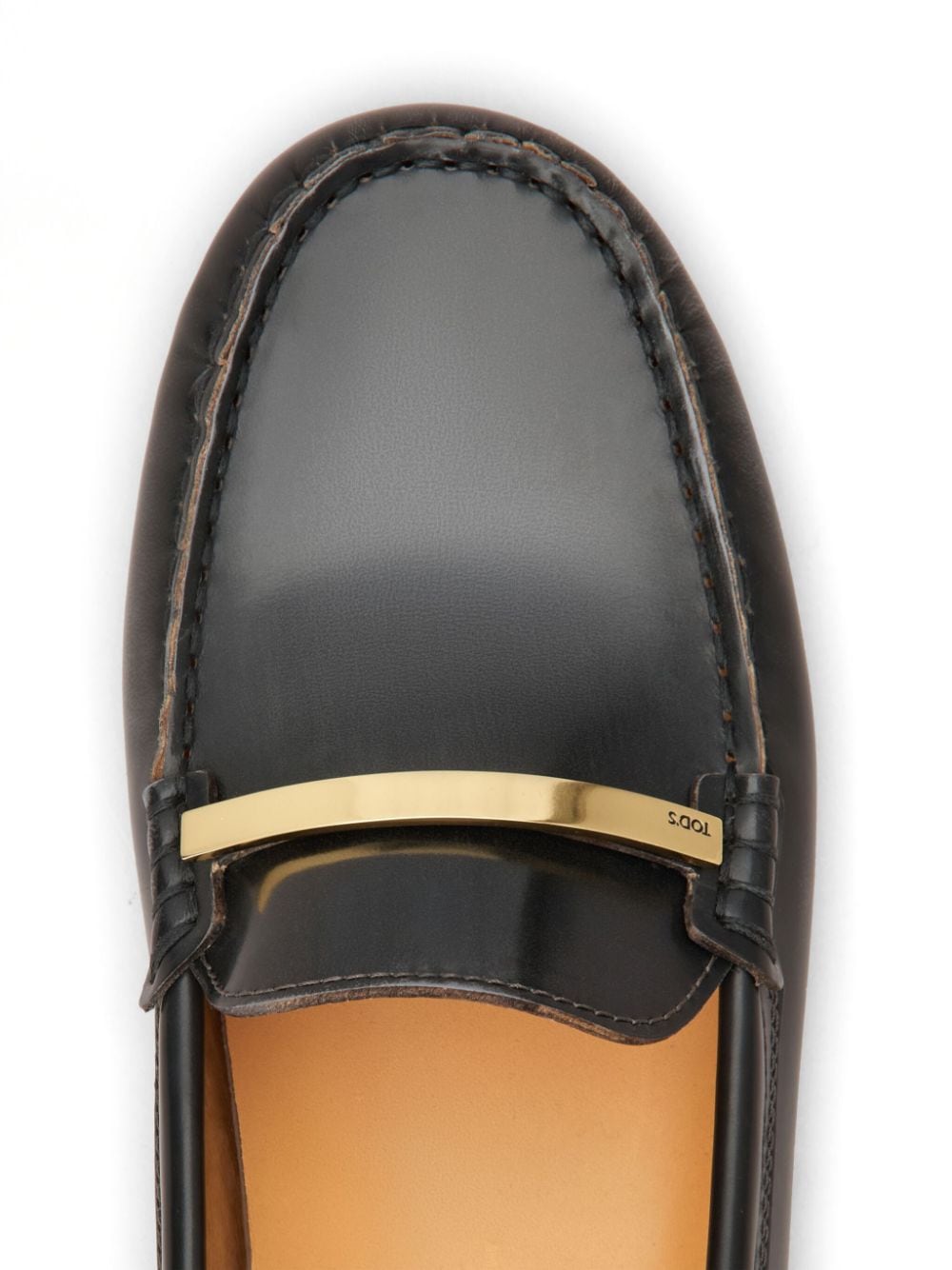 TOD'S Elegant Black Patent Leather Loafers