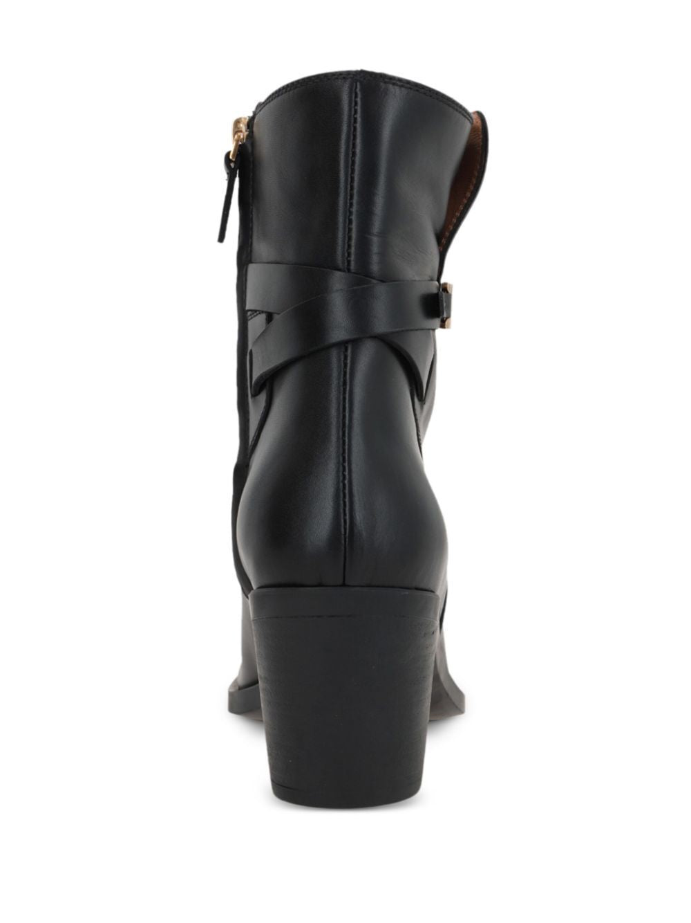 TOD'S Elegant Calf Leather Ankle Boots with Belt Detail