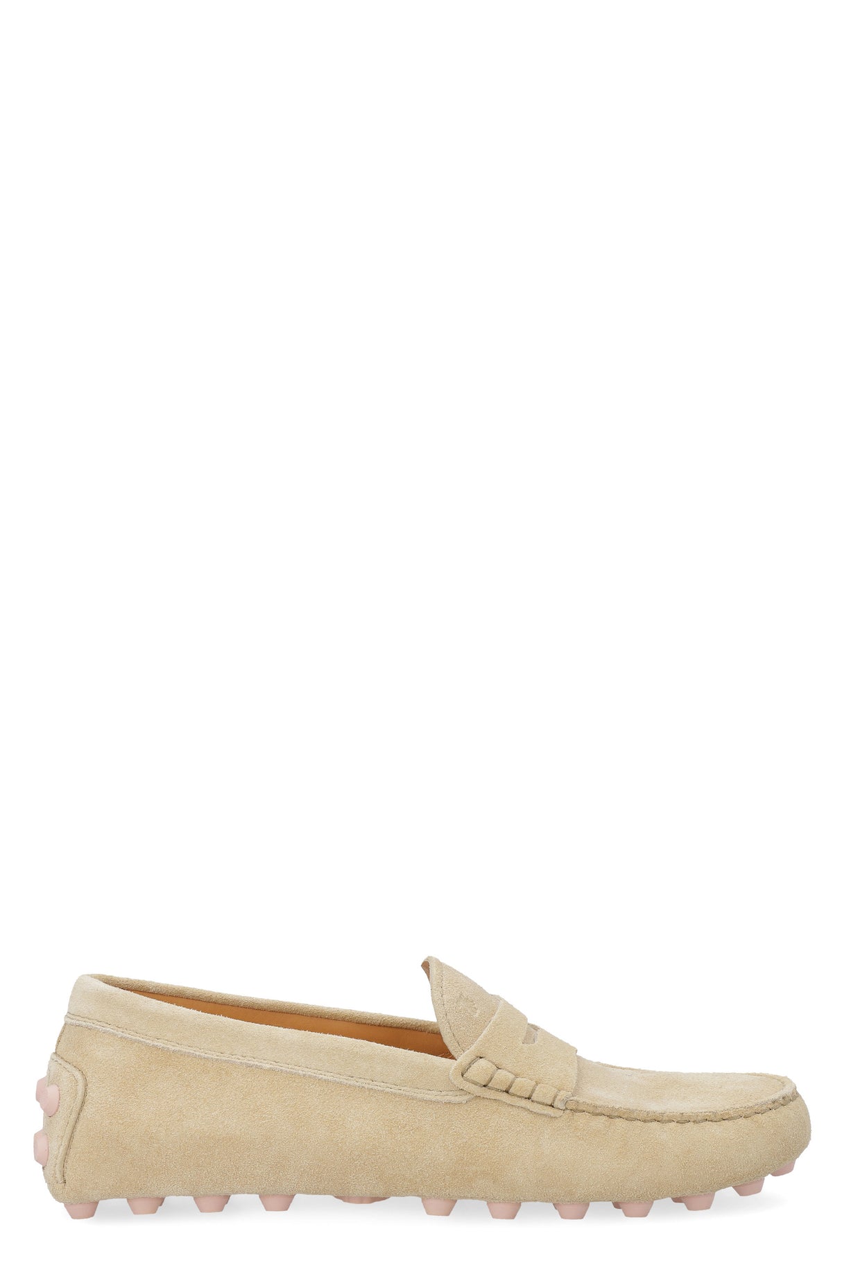 Light Beige Almond Toe Loafers for Women